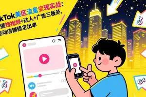（17244期）TikTok美区流量变现实战：掌握短视频+达人+广告三板斧，驱动店铺稳定出单