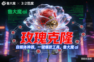 （16983期）玫瑰克隆神器，ai鲁大魔，自媒体必备的软件，一键爆款，详细教程