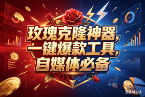 （18361期）玫瑰克隆神器，一键爆款ai工具，自媒体必备，60多个功能的详细教程